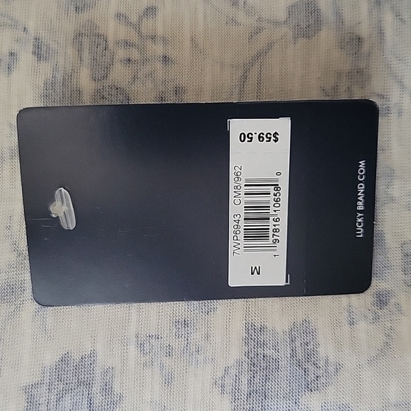 Lucky Brand Womens Floral Puff Sleeve Smocked Blouse - Size Medium - Picture 2 of 8